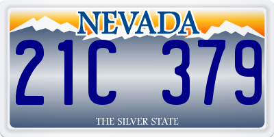 NV license plate 21C379