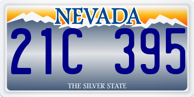 NV license plate 21C395