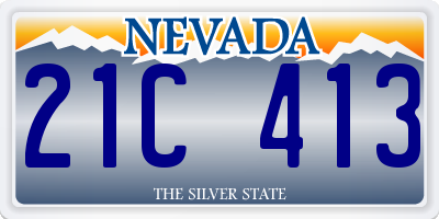 NV license plate 21C413