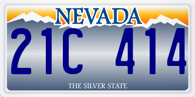 NV license plate 21C414