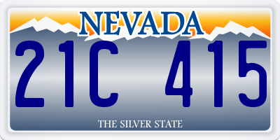 NV license plate 21C415