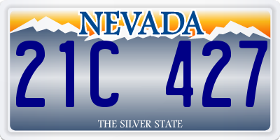 NV license plate 21C427