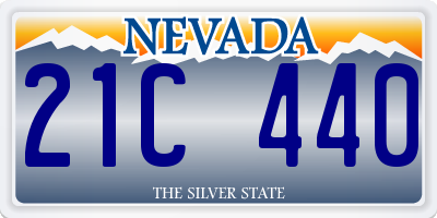 NV license plate 21C440