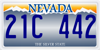 NV license plate 21C442