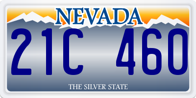 NV license plate 21C460