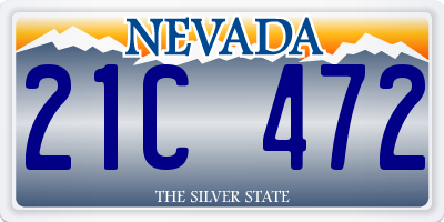 NV license plate 21C472