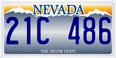 NV license plate 21C486