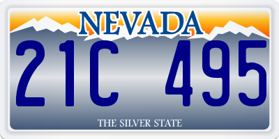 NV license plate 21C495