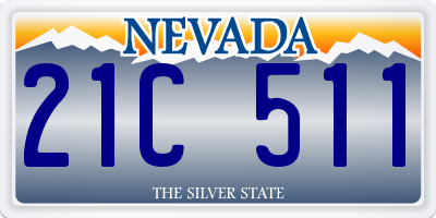 NV license plate 21C511