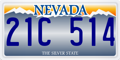 NV license plate 21C514