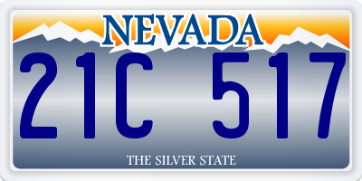 NV license plate 21C517