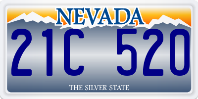 NV license plate 21C520