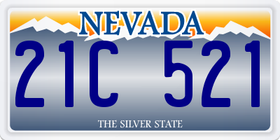 NV license plate 21C521