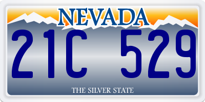 NV license plate 21C529