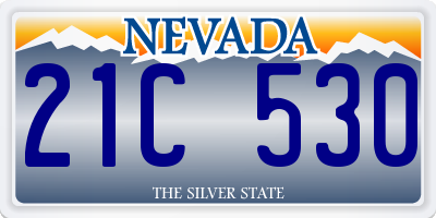 NV license plate 21C530