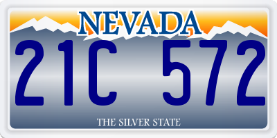 NV license plate 21C572
