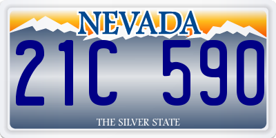 NV license plate 21C590