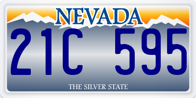 NV license plate 21C595