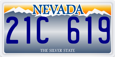 NV license plate 21C619