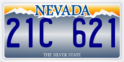 NV license plate 21C621