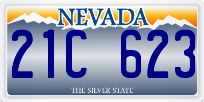 NV license plate 21C623