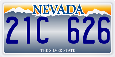 NV license plate 21C626