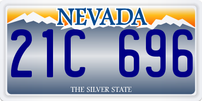 NV license plate 21C696