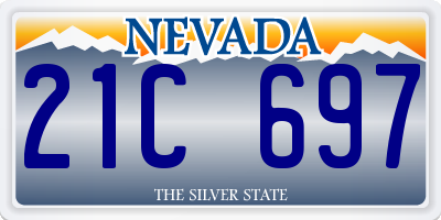 NV license plate 21C697