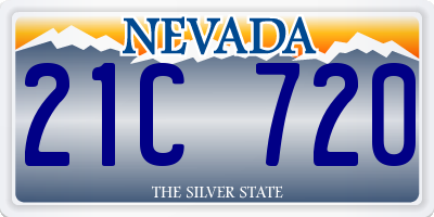 NV license plate 21C720