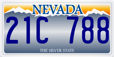 NV license plate 21C788