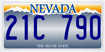 NV license plate 21C790