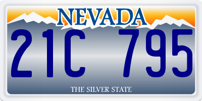 NV license plate 21C795