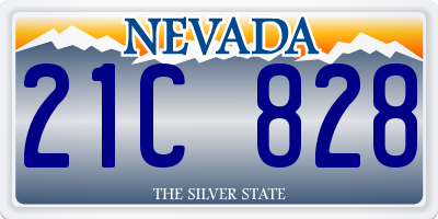 NV license plate 21C828