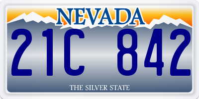 NV license plate 21C842