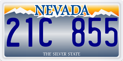 NV license plate 21C855