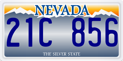 NV license plate 21C856