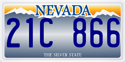 NV license plate 21C866