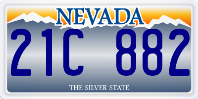 NV license plate 21C882