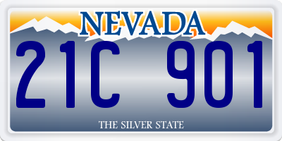 NV license plate 21C901