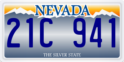 NV license plate 21C941