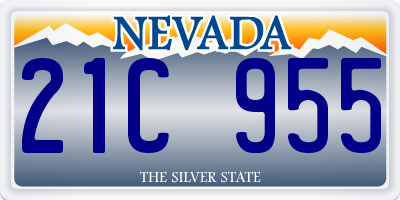 NV license plate 21C955