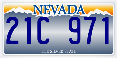 NV license plate 21C971
