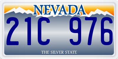 NV license plate 21C976
