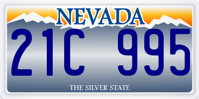 NV license plate 21C995