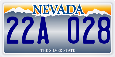 NV license plate 22A028