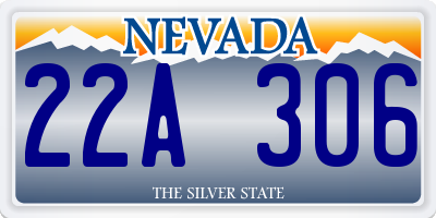 NV license plate 22A306
