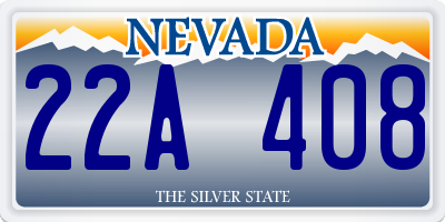 NV license plate 22A408