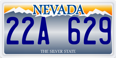 NV license plate 22A629