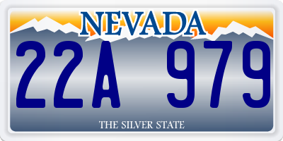 NV license plate 22A979
