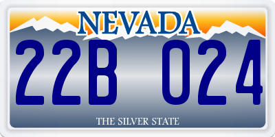 NV license plate 22B024